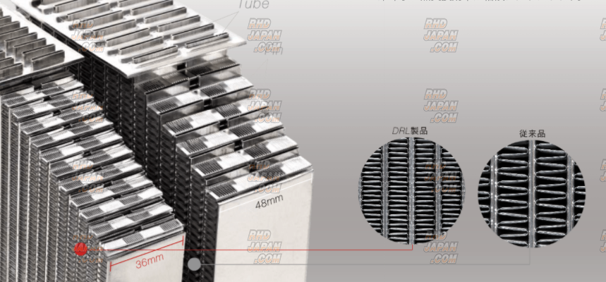 DRL Daiwa Racing Labo Aluminum Radiator - WRX STi VAB GRB GVB